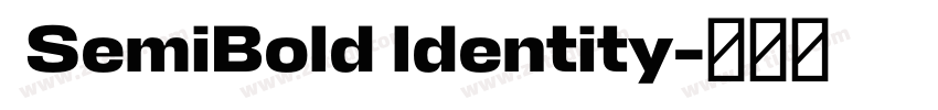SemiBold ldentity字体转换 SemiBold ldentity字体转换